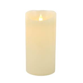 Vela De Led Cintilante Decorativa Redonda 20X10Cm Parafina