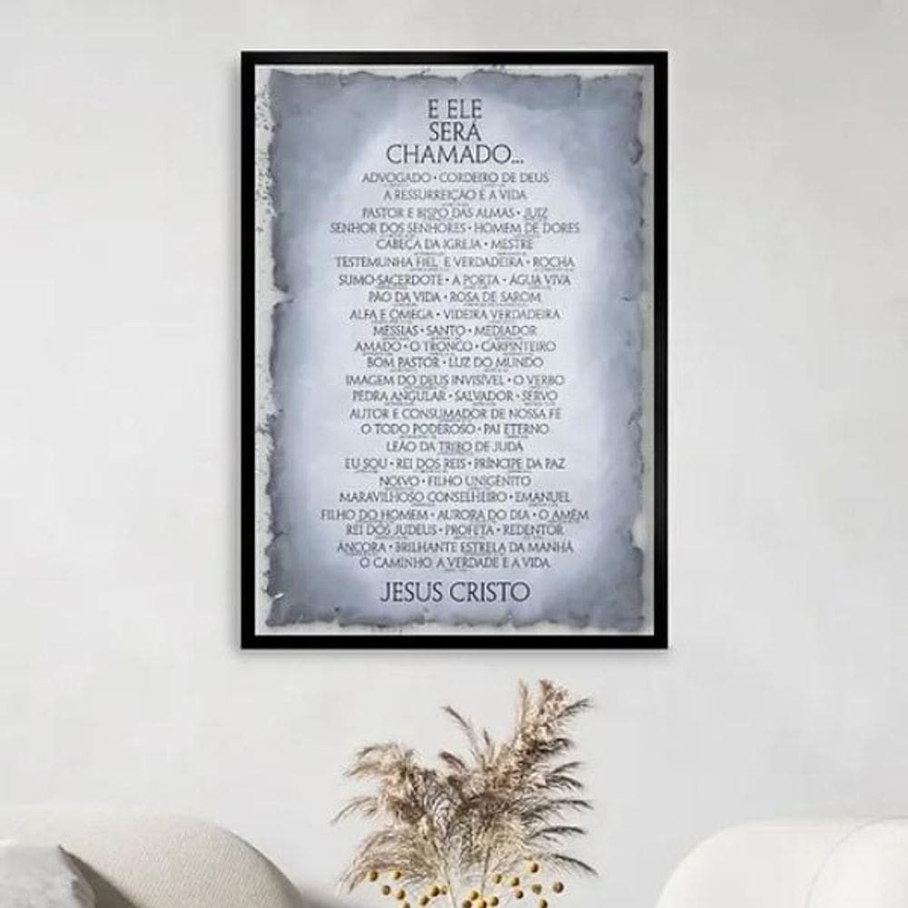 Quadro E Ele Será Chamado - Jesus 33X24Cm