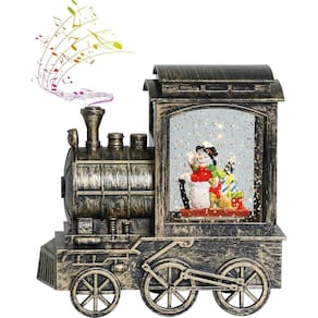 Wondise Lanterna Formato Trem - Globo De Neve Musical Natal