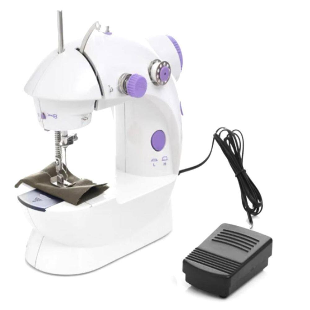Mini Máquina Costura Portátil Elétrica Reta Bivolt Garantia