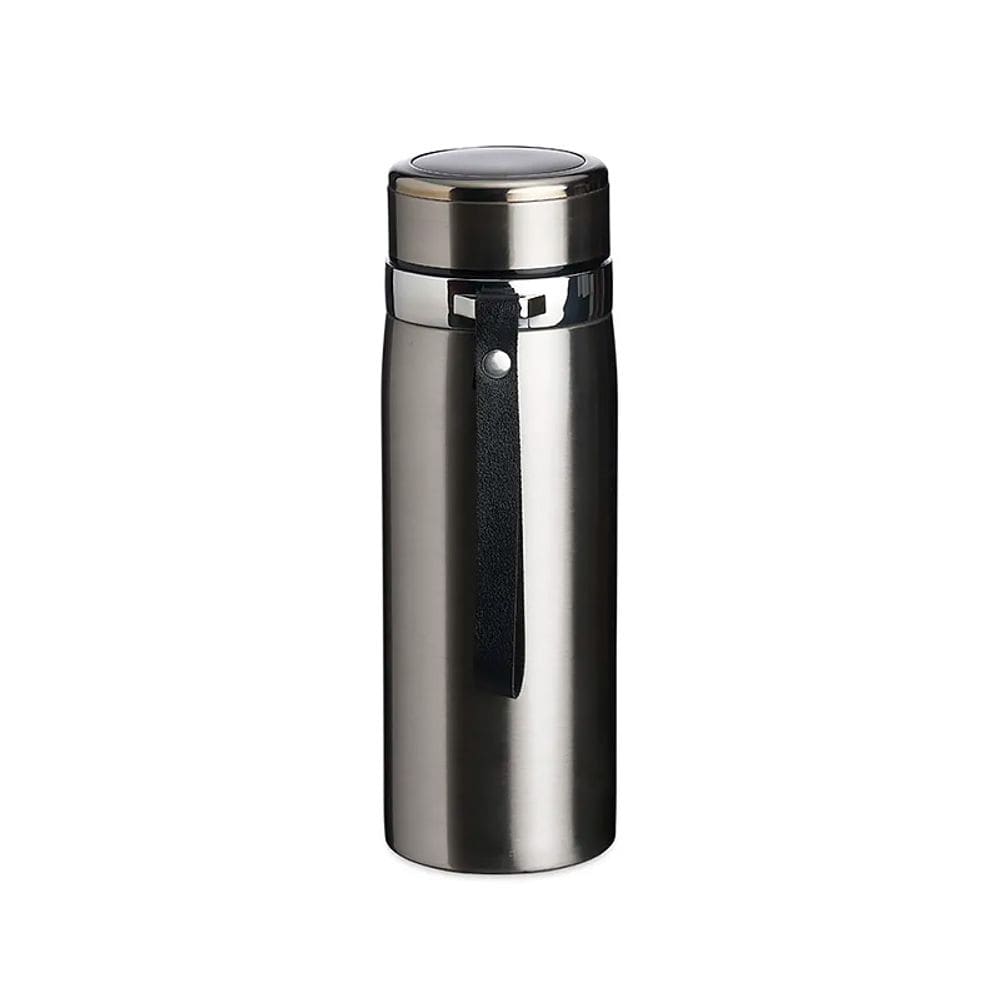 Garrafa Térmica de Aço Inox 800ml Cinza TOP1126 - DL Festas