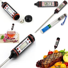Termômetro Digital Para Cozimento De Carne No Churrasco