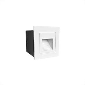 Kit 6 Balizador Embutido Branco Mini Parede Fachada Led