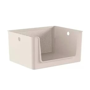 Cesto Organizador Flow com Abertura Bege 34x27x17cm CFW1000BGF - Ou