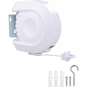 Varal de Parede Retrátil Ajustável 12m Clean 289 - Infinite
