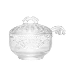 Açucareiro de Cristal Ecológico com Colher Imperial 12x11,5cm 4976 - Lyor