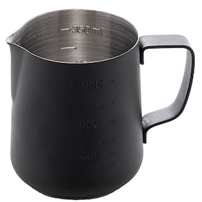 Leiteira de Aço Inox Preta 350ml 2959 - Lyor