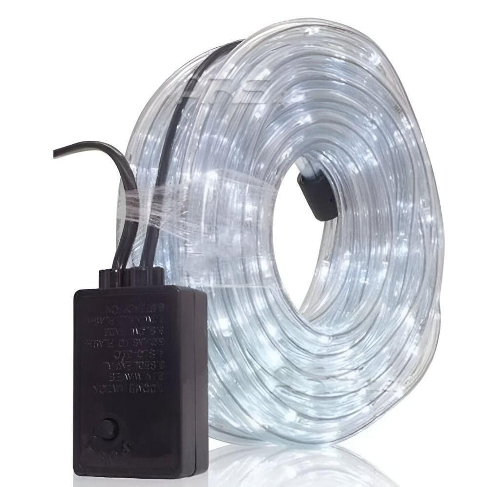 Mangueira De Pisca Led Luzes Fria 8 Funções Amarelo 10m 220v