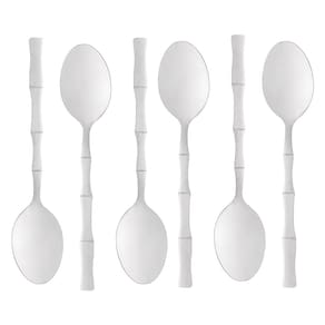 Conjunto 6 Colheres Aço Inox para Mesa Bambu Elegante 1805 - Lyor