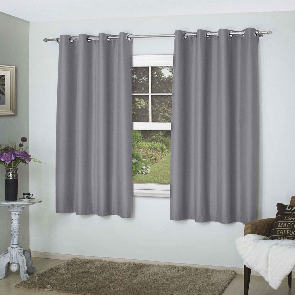 Cortina Blackout Tecido 100% Corta Luz Comfort 3,00m x 1,70m - Cinza Bella Janela