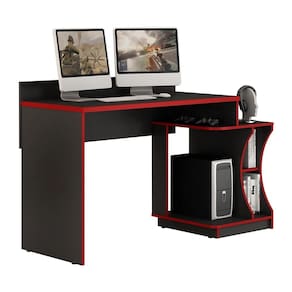 Mesa Para Computador Valde Móveis Gamer Com Nicho