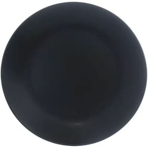 Prato Raso 27cm Charlotte Preto em Cerâmica PCLN216PT - Hauskraft