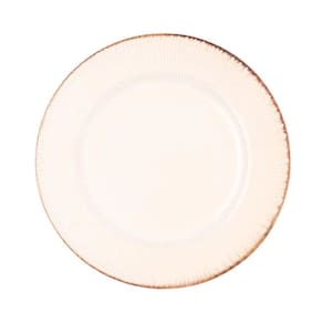 Prato Raso de Cerâmica Linear Branco 27cm 220654 - Lyor