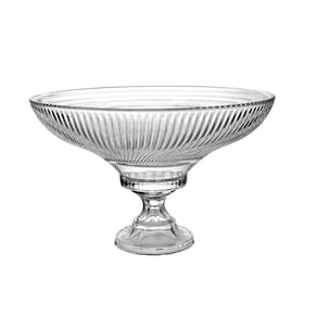 Centro de Mesa de Vidro com Pé Jennie 35cm PRATP078 - Hauskraft