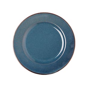 Prato Raso de Cerâmica Linear Azul 27cm 220649 - Lyor