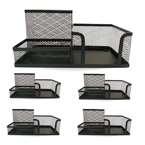 Organizador para Home Oficce 3 Partições Top Preto Kit 5