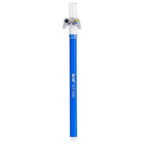 Caneta Gel Gamer Apagável Ponta Fina 0.7 Escrita Azul - BRW