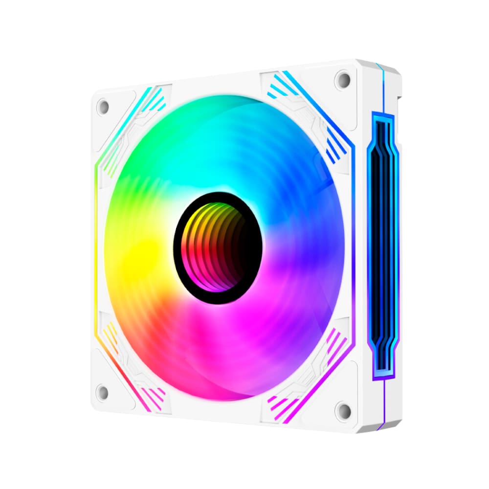 Cooler Fan Hayom FC1309 120mm 5V e 12V 12X12CM Branco - FC1309