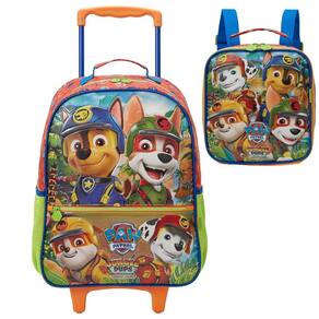 Kit Mochila de Rodinha Lancheira Xeryus Patrulha Canina X2