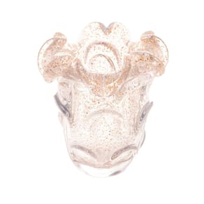 Vaso de Vidro Italy Dourado 15X16cm 4828 - Lyor