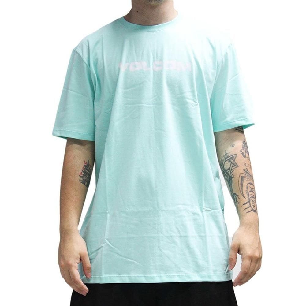 Camiseta Volcom Newro SM25 Masculina Verde Claro