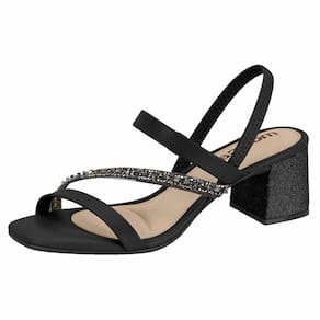 Sandalia Salto Bloco Conforto Moleca Moda Casual 5496.102