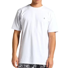 Camiseta Volcom Stone Blanks SM25 Masculina Branco