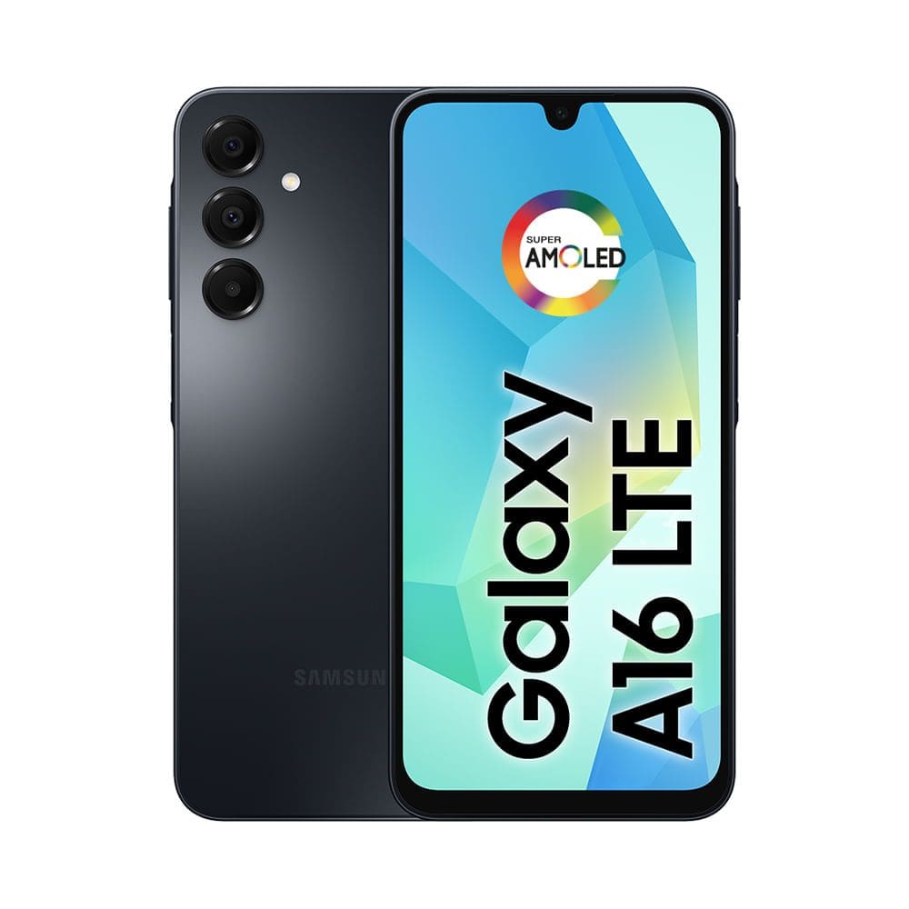 Celular Samsung Galaxy A16, 128GB + 4GB RAM, Câmera de até 50MP, Tela 6.7", NFC, IP54, Bateria 5000 mAh Preto