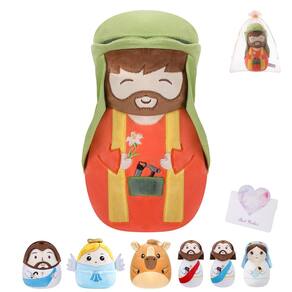 Decoração de Natal de pelúcia LeYoha Nativity Scene Joseph 25cm