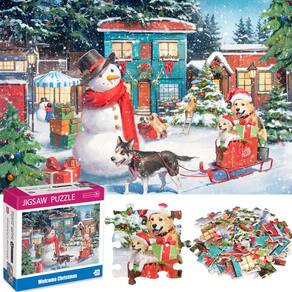 Puzzle KWYZ 100 peças de boas-vindas ao Natal para crianças 4-6 8-10