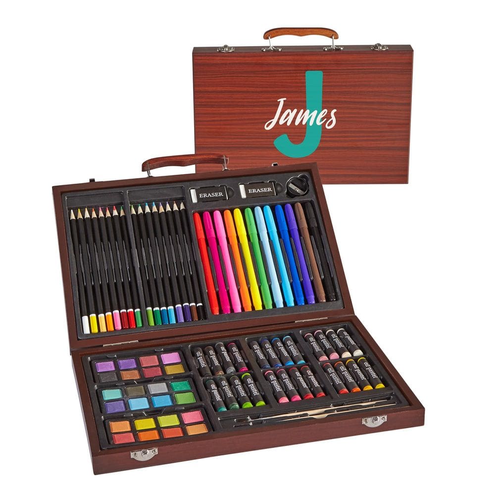 Conjunto artístico Let`s Make Memories de 80 peças com estojo personalizado