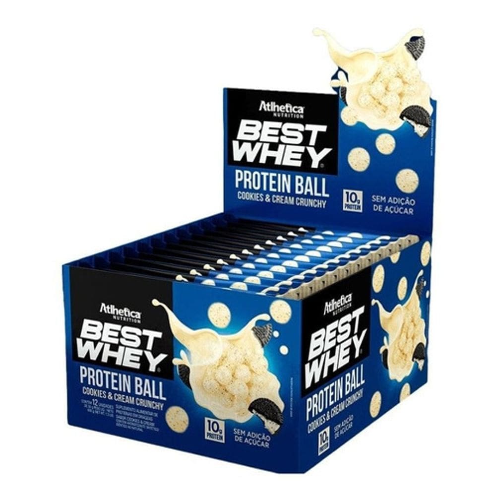 Best Whey Protein Ball (Caixa c/ 12un de 50g) Atlhetica Nutrition