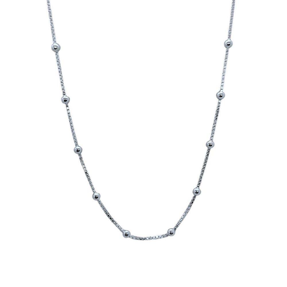 Corrente Veneziana V19 Com Bolas 3Mm - 45Cm