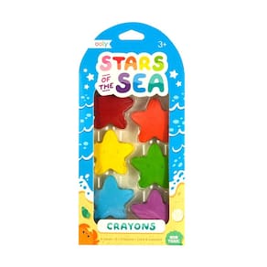 Lápis de cor: Ooly Stars of the Sea, em forma de estrela para crianças pequenas [Conjunto]