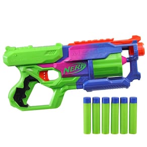 Toy Blaster Nerf Mega CycloneShock com 6 dardos AccuStrike