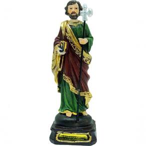 Estatueta Imagem De São Judas Tadeu Escultura Em Resina 16cm
