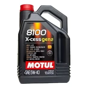 Óleo motor Motul 8100 sintético 5W-40 SINTÉTICO X-CESS GEN2 para carros picapes e suvs (4L)