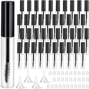 Tubos de rímel vazios de 10 mL (40 unidades) com funis para cosméticos DIY