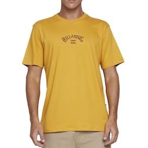Camiseta Billabong Mid Arch Color SM25 Masculina Mostarda