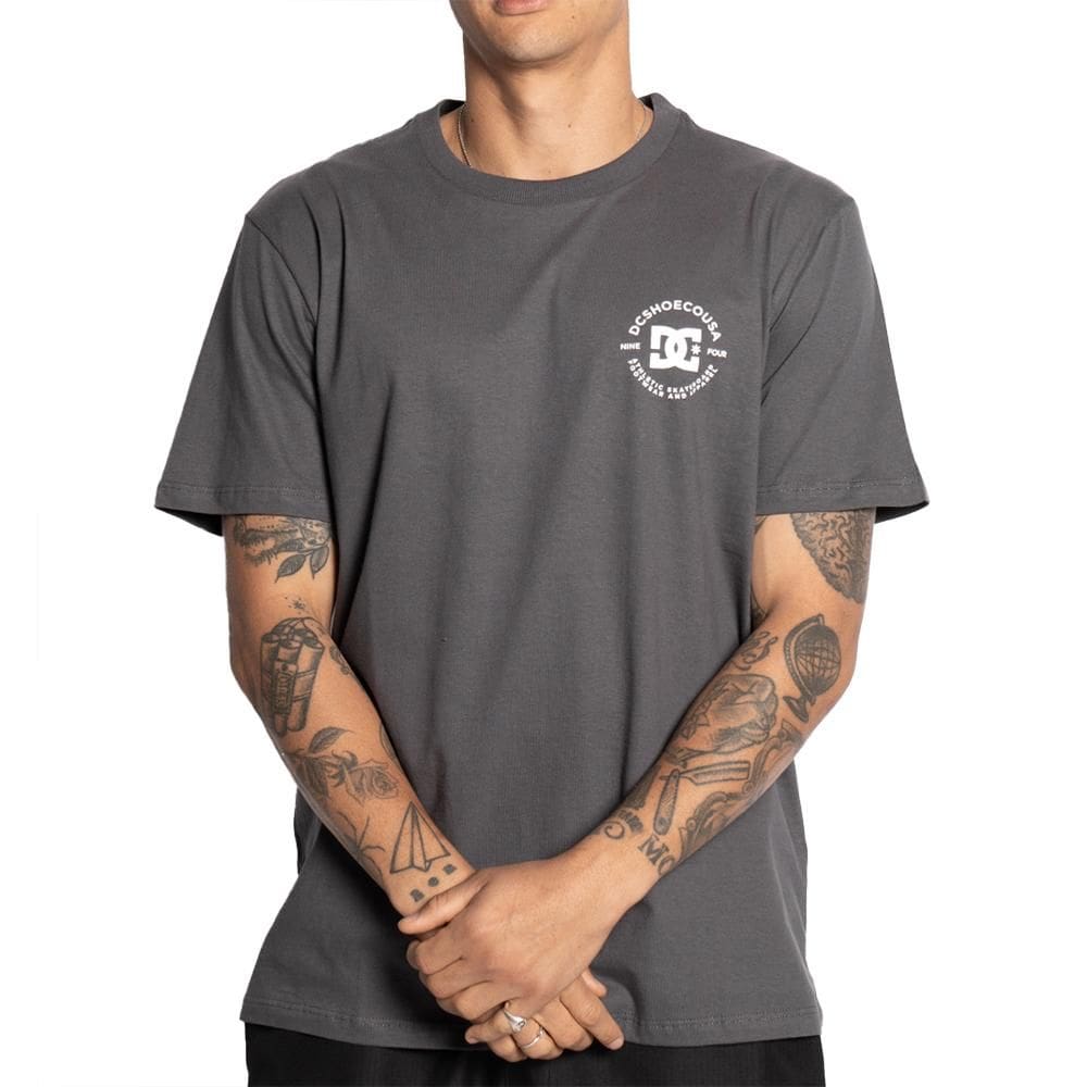 Camiseta DC Shoes Mini Star Pilot S25 Masculina Cinza Escuro