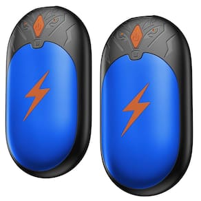 Aquecedores de mãos AJVV recarregáveis de 8000mAh, pacote com 2 unidades, até 24 horas