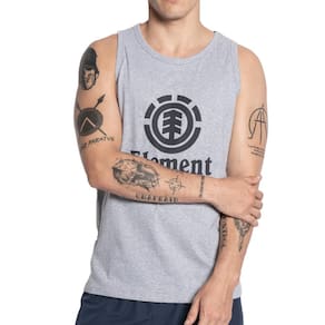Regata Element Vertical SM25 Masculina Cinza Mescla