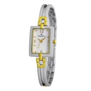 Relógio Champion Feminino Ref: Cf24493s Retangular Bracelete Bicolor