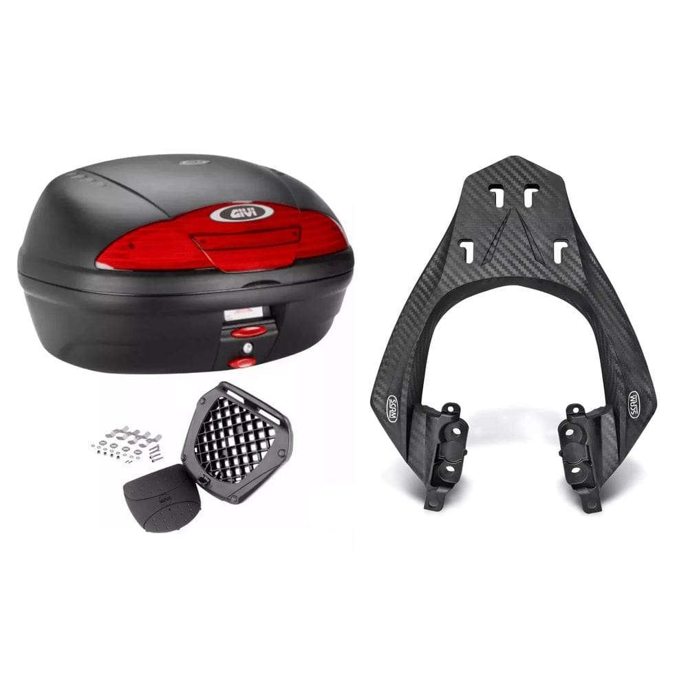 BAU GIVI 45L MONOLOCK SIMPLY E450N + BAGAGEIRO SCAM Fz15 2023 24 25 Fz 15