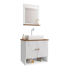 Gabinete Banheiro Deli Cuba Torino Bco Torn Valv Click Inox