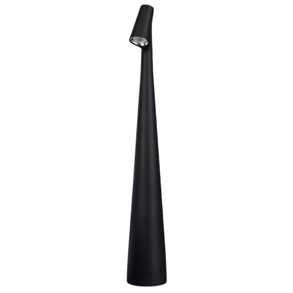 Luminária de Mesa Abajur Vanguard Preto 34CM Led 3W 3em1 Recarregável EMBU LED