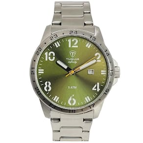 Relógio Tuguir Masculino Ref: Tg9167d Tgi37100 Casual Aço Prateado