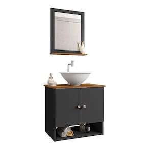 Gabinete Banheiro Deli Cuba Lume Bco Torneira Val Click Inox