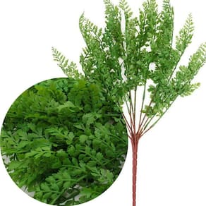 2 Ramos Salsinha Artificial Flor Plantas Com 13 Galhos 46cm