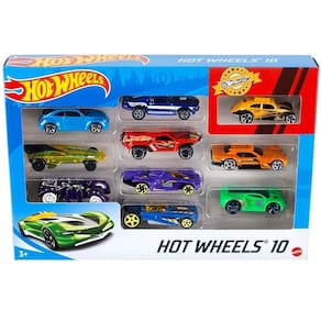 Hot Wheels Pacote 10 Carros - Mattel